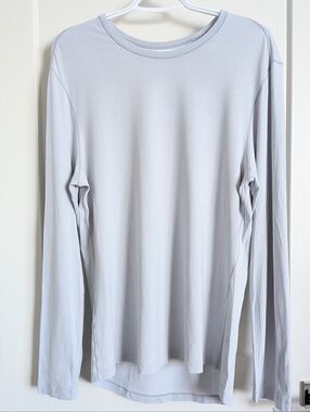 Lululemon 5 Year Basic Long Sleeve Crew Neck Light Blue Men's Shirt Medium